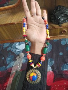 boho neklace with earings