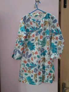 Floral Print Kurta