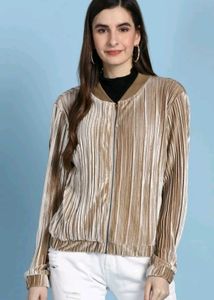 Plush Velvet Bomber Jacket