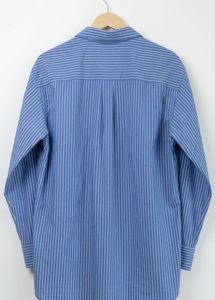 H&amp;M Classic Blue Striped Button-Down Shirt