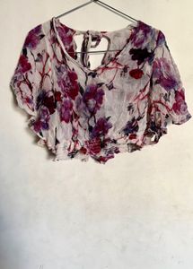 Bohemian Floral Print Blouse