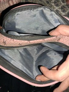 2 Stylish Brown Checkered Crossbody Bag combo