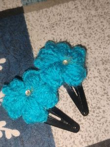 Cute Crochet Flower Hair Clips (Set of 2)