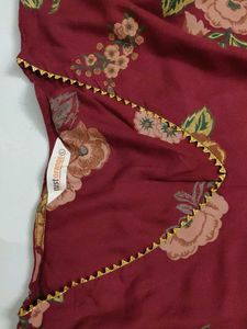 Maroon Floral Peplum Kurta with Palazzo♥️🪔