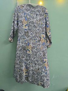Chic Paisley Print Button-Down Dress
