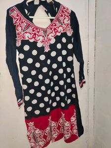 Straight Black Kurti