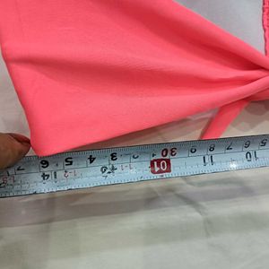 Coral Ruched🪔 Strapless Bikini Top