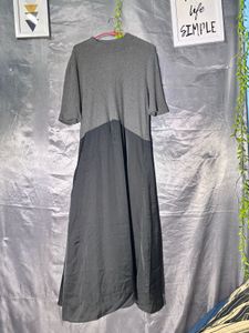 ZARA Stylish Two-Tone Maxi Dress