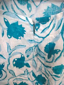 Blue 💙 And White Kurta Top 🎉