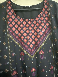 pakistani Black Printed Kurta