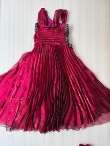 Stunning Embellished Pleated Gown
