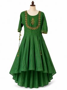 Green Kurta Set with Palazzo Pants
