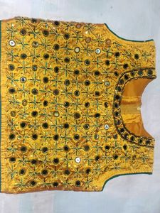 Embellished Yellow Blouse