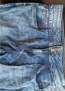 Max 34 Size Blue High Waist Jeans.