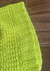 Lime Green Knit Beanie Hat