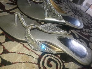 Silver Shimmering sandals