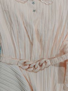 Chic Pleated Peplum &amp; 1 pink top - 30inch