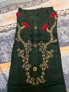 Green Heavy Kurta