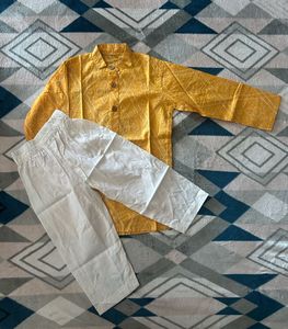 Yellow Ethnic Kurta Set