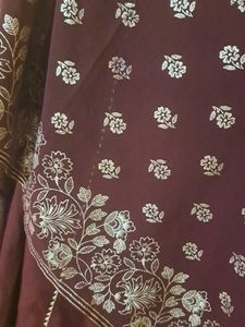 Fiorra Coffee Brown A Line Polyester Kurti