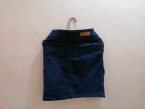 Dark Blue Denim High Waisted Jeans