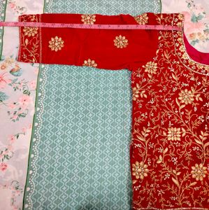Rani pink Embroidered Lehenga Choli