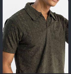 Snitch brand Men's Textured Polo Shirt
