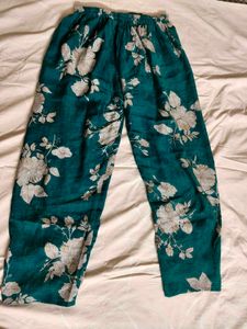 Stylish Teal Floral Sleeveless co-ord set