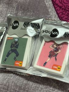 Youva Naruto themed dustless erasers