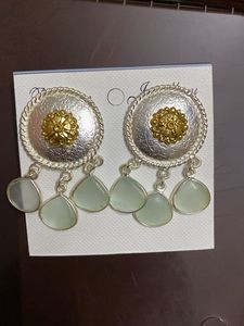 Boho Silver &amp; Gold Dangle Earrings