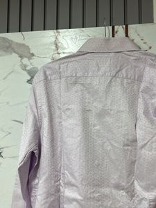 Blackberry’s Men's Light Purple Printed Shir