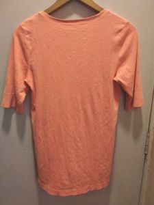 Coral Henley Top