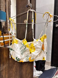 Cute Fruit Print Bikini Top