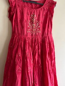 Elegant Pink Ethnic Gown