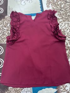 beautiful maroon top