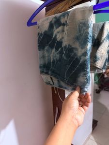 Stylish Floral Print Kurta set blue