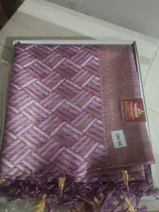 Elegant Purple &amp; Gold saree