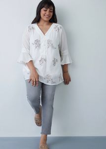 ❀ off-white top with camisole ❀