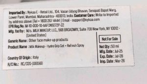 Milk Makeup hydro grip set + refresh spray