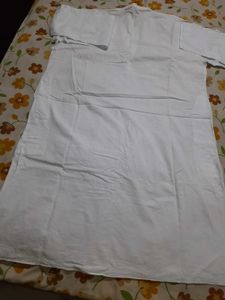 white pure cotton kurta