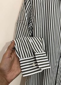 Striped Button-Down Shirt