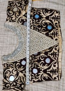 Partywear Heavily Embellished Blouse (Maroon)
