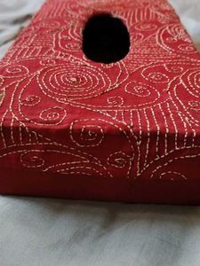 kantha work tissue box