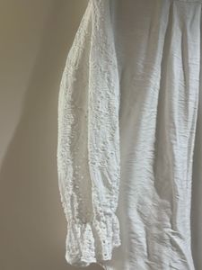 White Broderie Anglaise Blouse loose fit