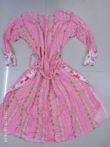 Beautiful Pink Floral Kurta Set
