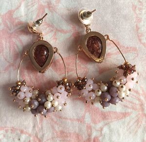 Premium Crystal &amp; Beads Earrings