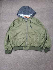 Olive Green Hooded Jacket