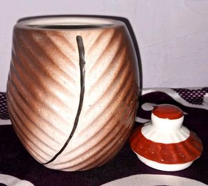 Decorative Ceramic Jar with Lid