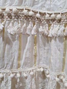 Elegant Cream &amp; Gold Embroidered Kurta