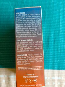 Nidhi's Grandmaa Secret Hair Oil